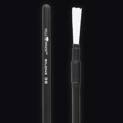 Pellwood 38 Silone Black Velvet Brush – shown side by side