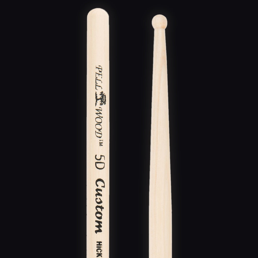 Pellwood Premium 5D Custom drumsticks – butt end and tip