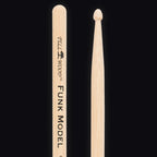 Pellwood Premium Funk Model drumsticks – butt end and tip