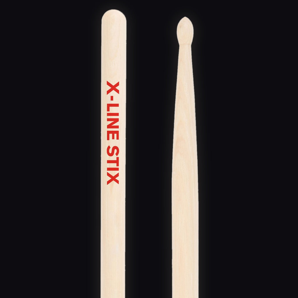 Pellwood X-Line 5B Classic Maxi drumsticks – butt end and tip