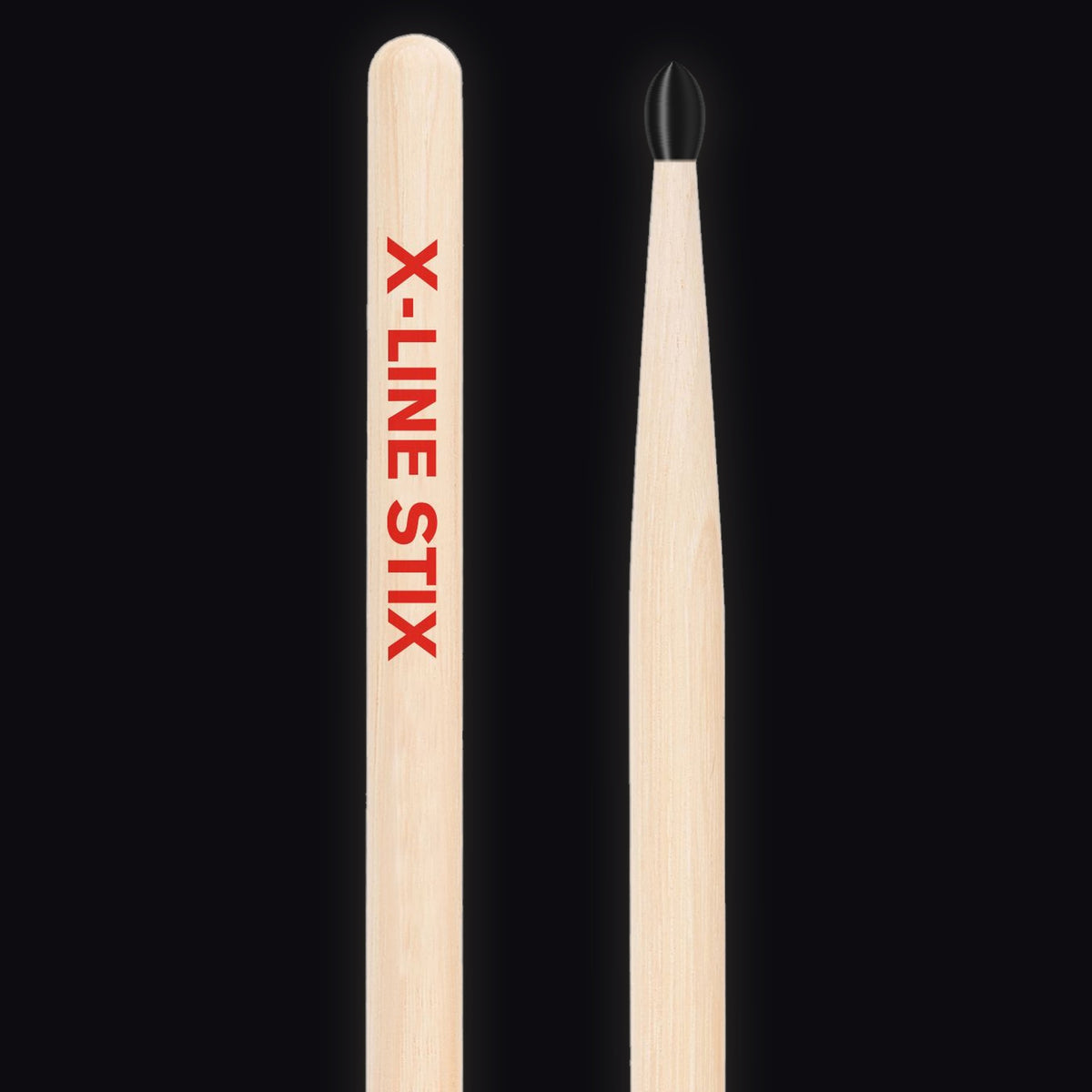 Pellwood X-Line 5B Classic drumsticks – black nylon tip