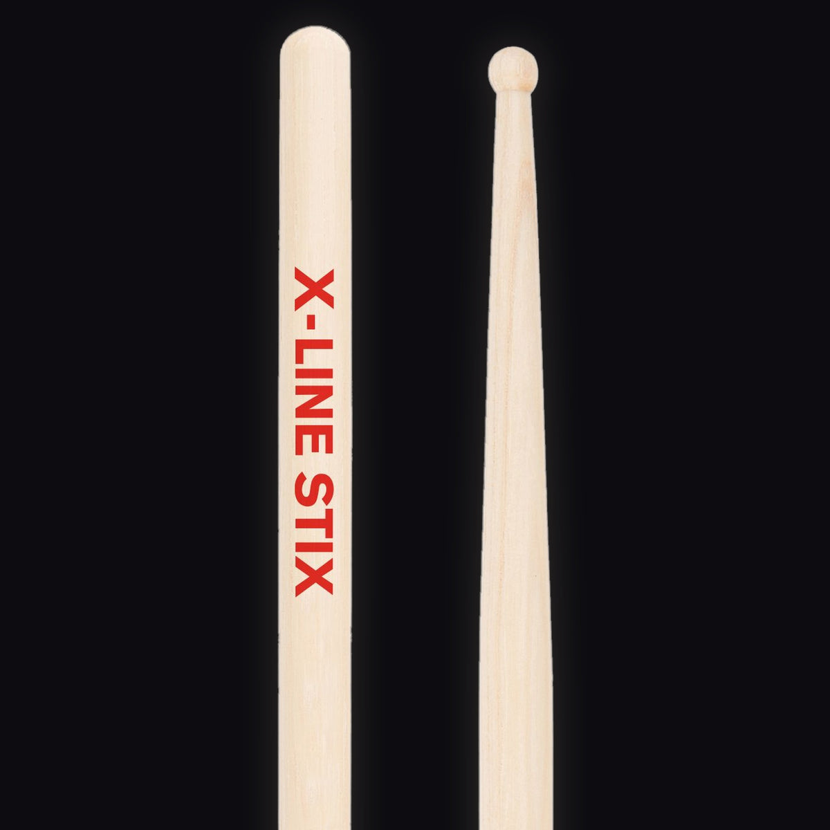 Pellwood X-Line 5D Custom drumsticks – butt end and tip