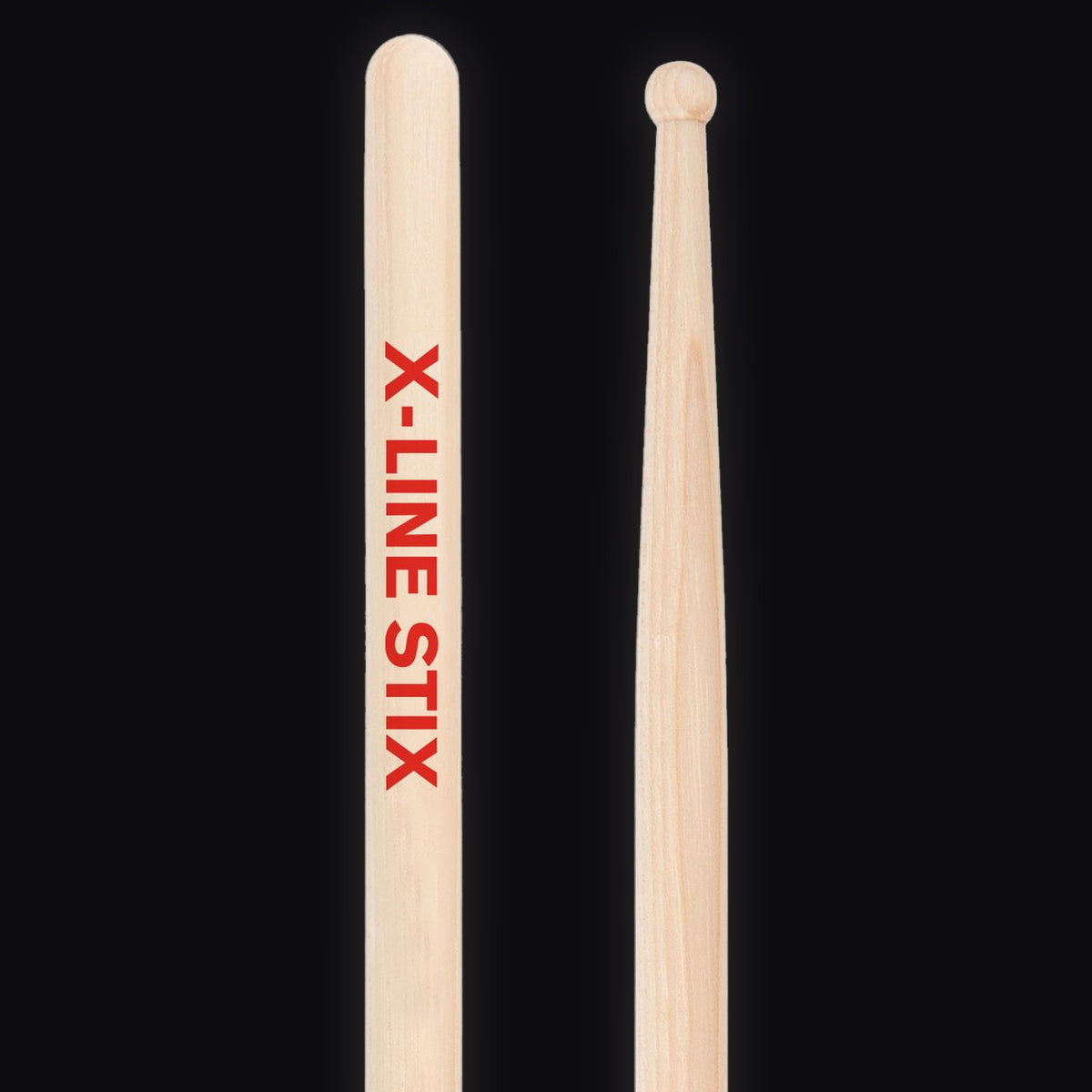 Pellwood X-Line 7A Extra Slim drumsticks – butt end and tip