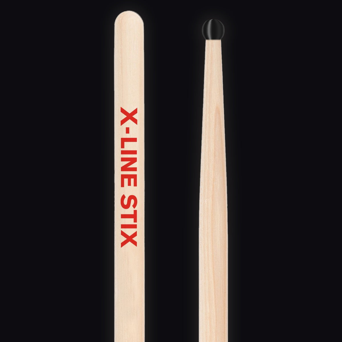 Pellwood X-Line 7A Extra Slim drumsticks – black nylon tip