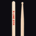 Pellwood X-Line 8B Be-bop drumsticks – butt end and tip