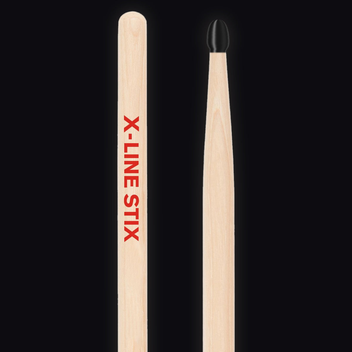 Pellwood X-Line Medium 5A drumsticks – black nylon tip