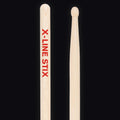 Pellwood X-Line Rock Classic Extra-Long drumsticks – butt end and tip