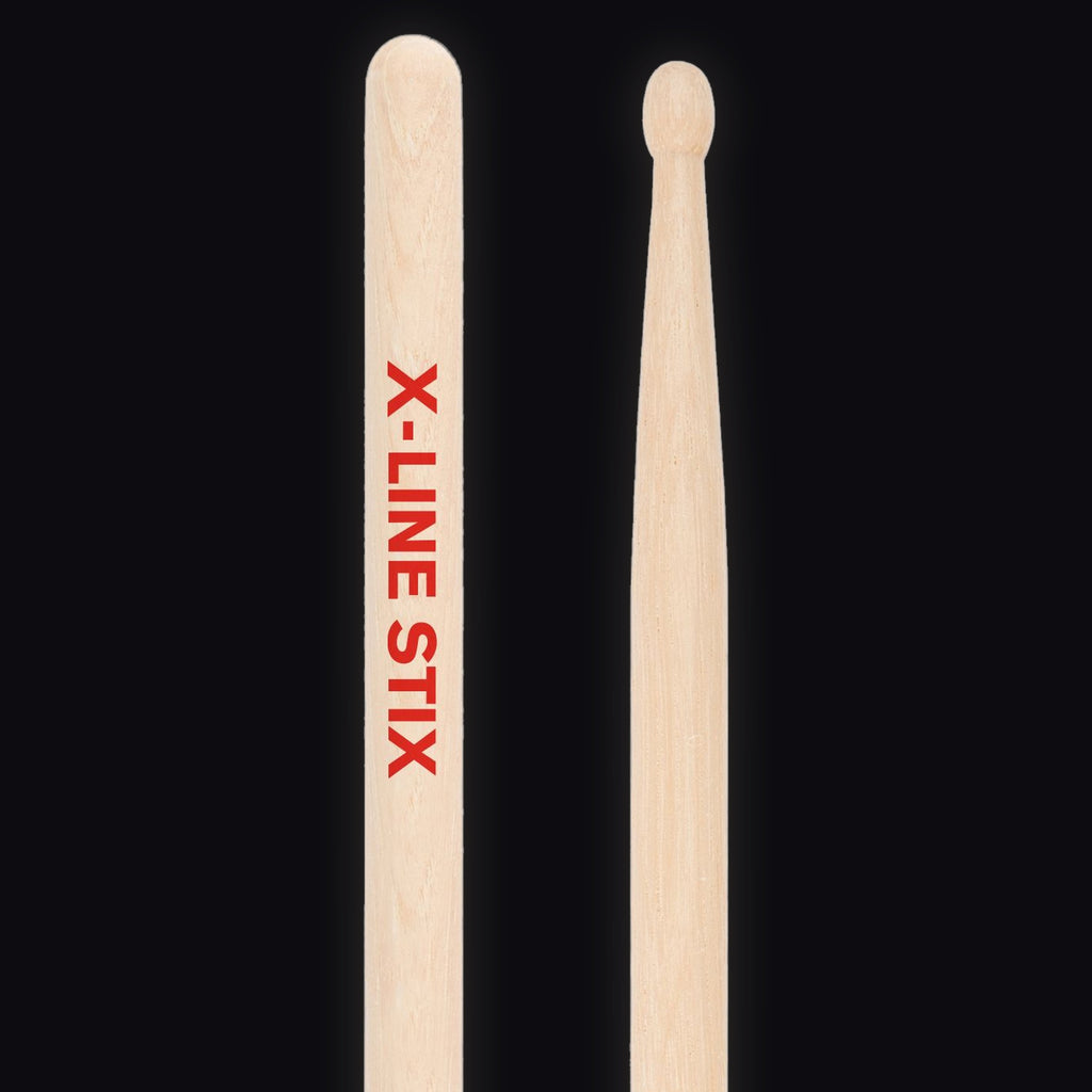 Pellwood X-Line Rock Classic Medium drumsticks – butt end and tip