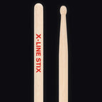 Pellwood X-Line Rock Classic Medium drumsticks – butt end and tip